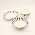 Wholesale porcelana de fideos cuenco platos blancos de cerámica